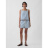 SL SQNK SHELL TOP - RR STRIPE LIGHT WASH