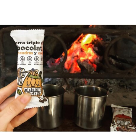 Barritas 40gr Caja x18 Rebel Nuts Almendras y Coco