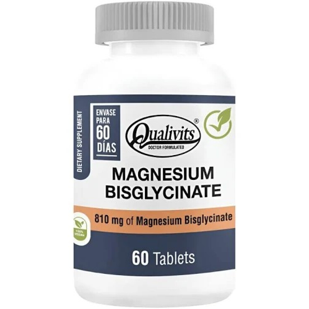 Qualivits Bisglicinato de Magnesio | 60 Tabletas Qualivits Bisglicinato de Magnesio | 60 Tabletas