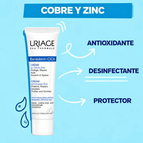 Crema Reparadora Uriage Bariéderm CICA-Cream 40ml Crema Reparadora Uriage Bariéderm CICA-Cream 40ml