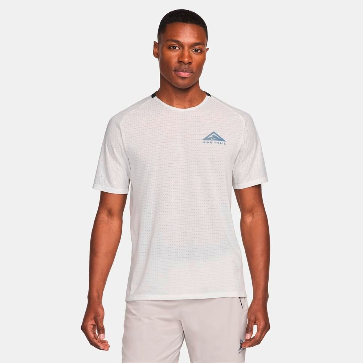 Camiseta Nike Dri-Fit Solar Chase Top de Hombre - Blanco 