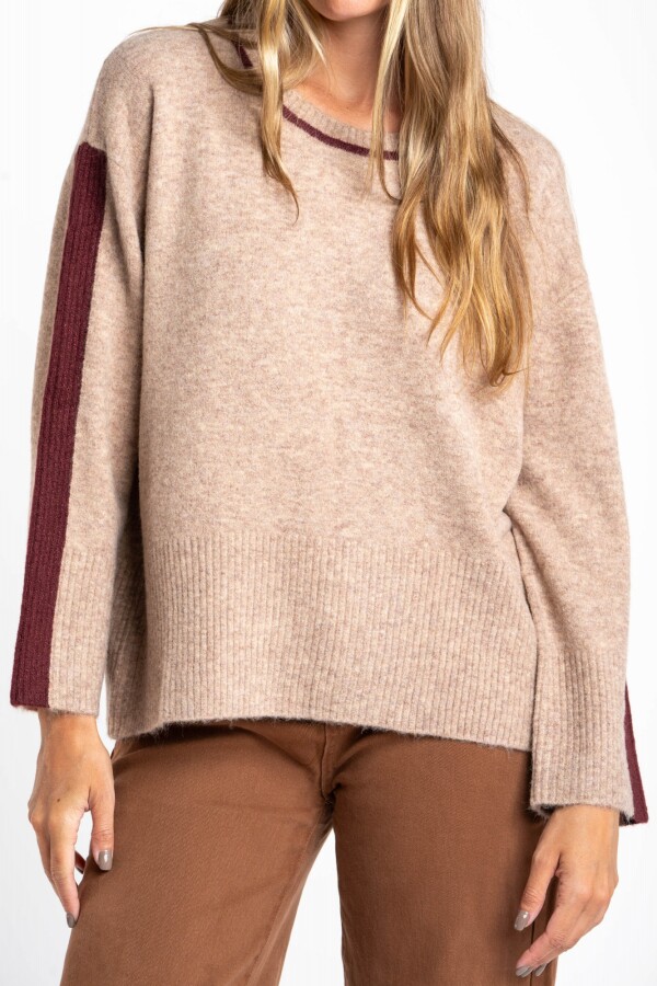Sweater Combinado Mocha