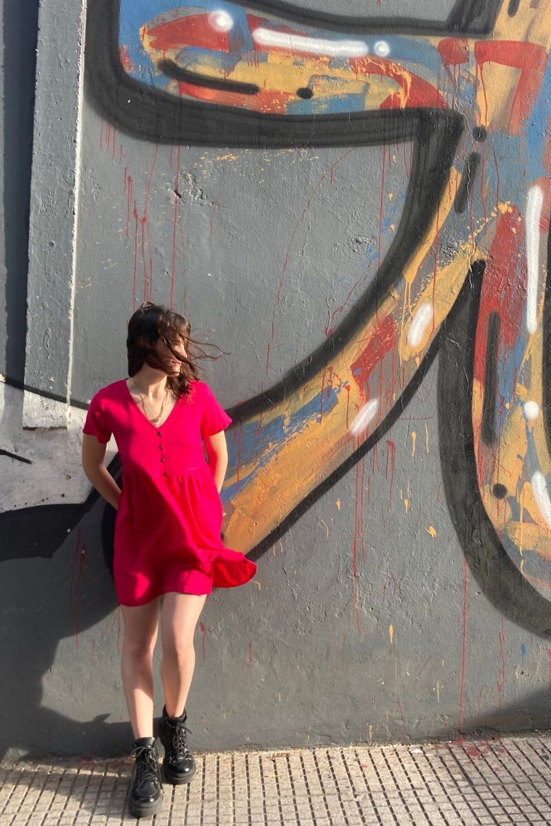 Maria Botones Fucsia