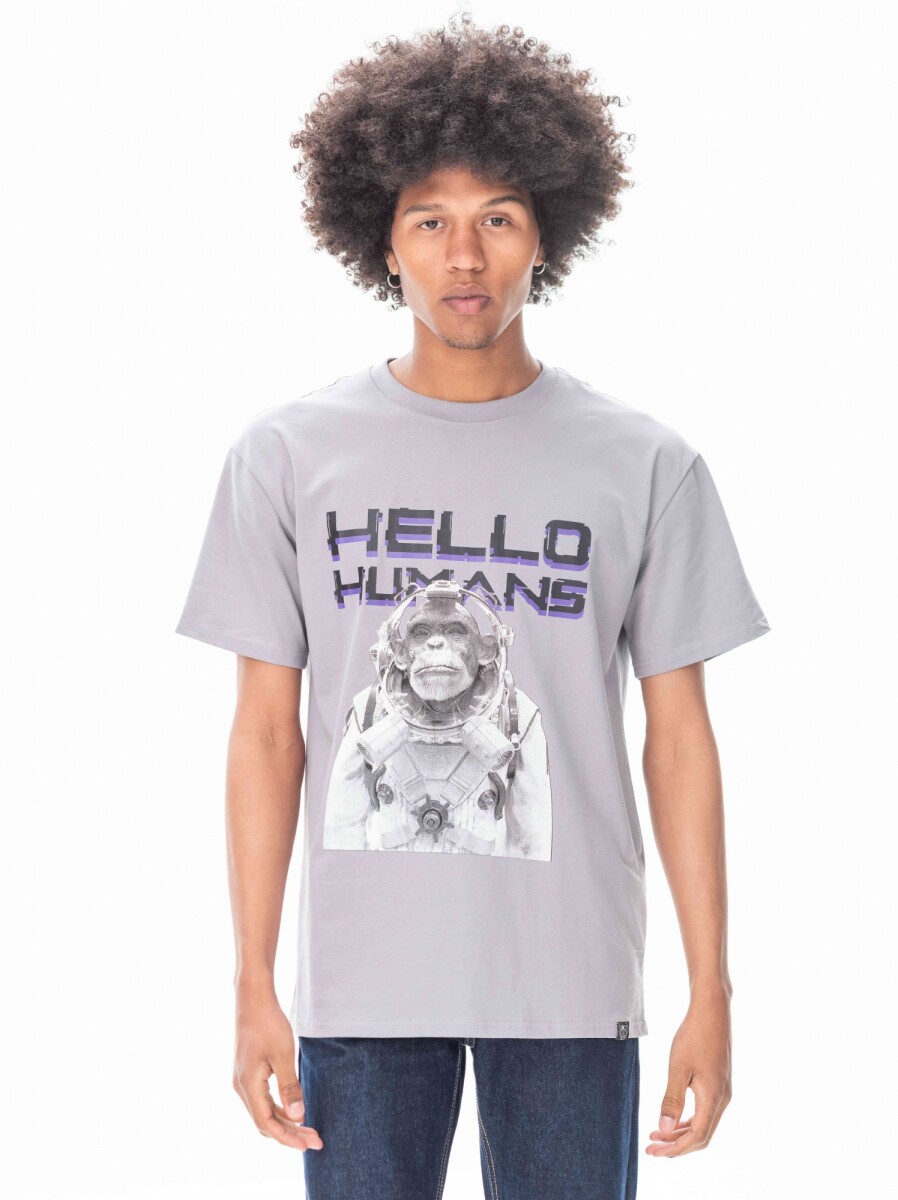 Remera Hello - Gris 