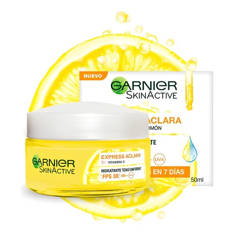 Crema facial Garnier Express Aclara FPS 30 con vitamina C 50ml Crema facial Garnier Express Aclara FPS 30 con vitamina C 50ml