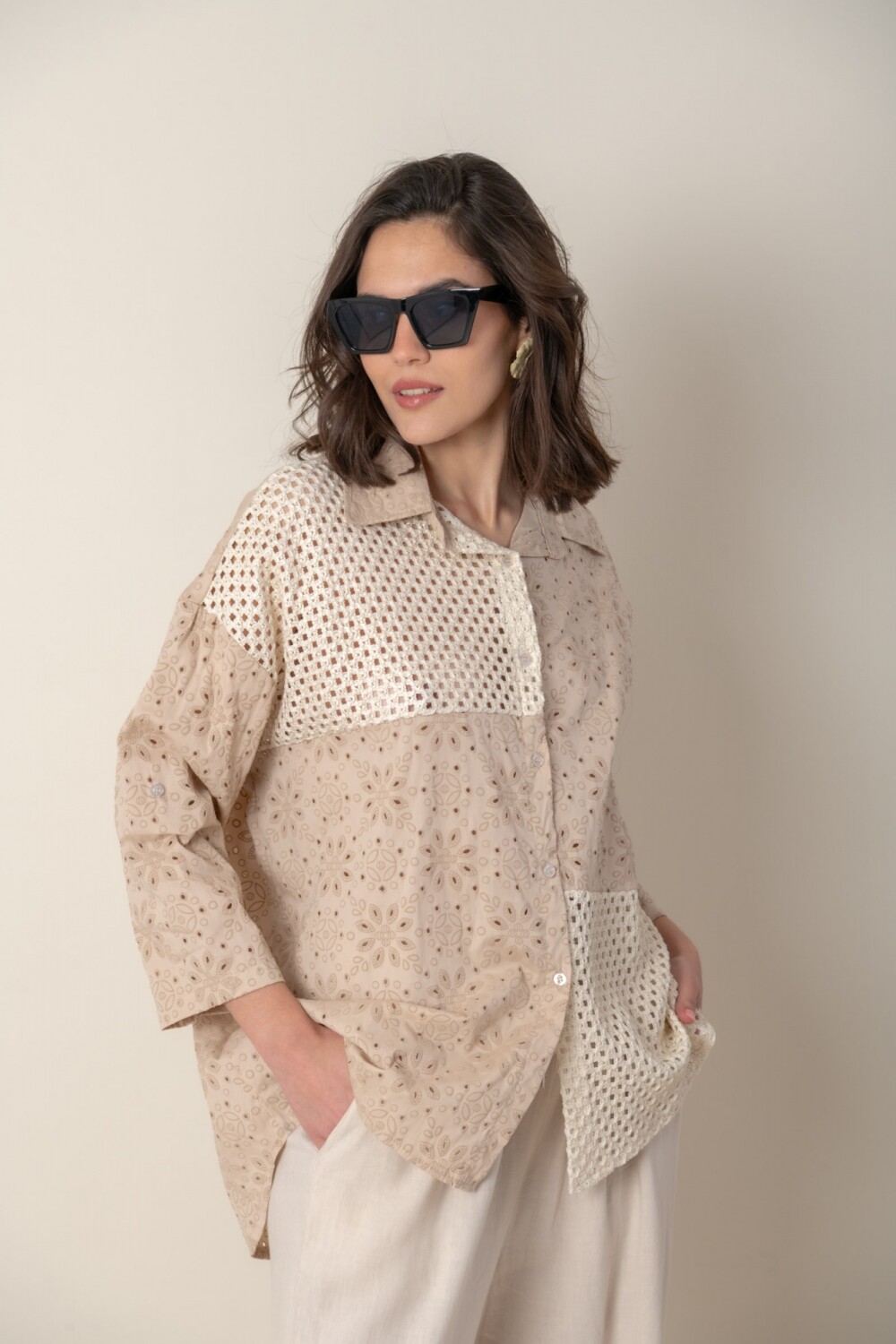 CAMISA ALEINA Beige