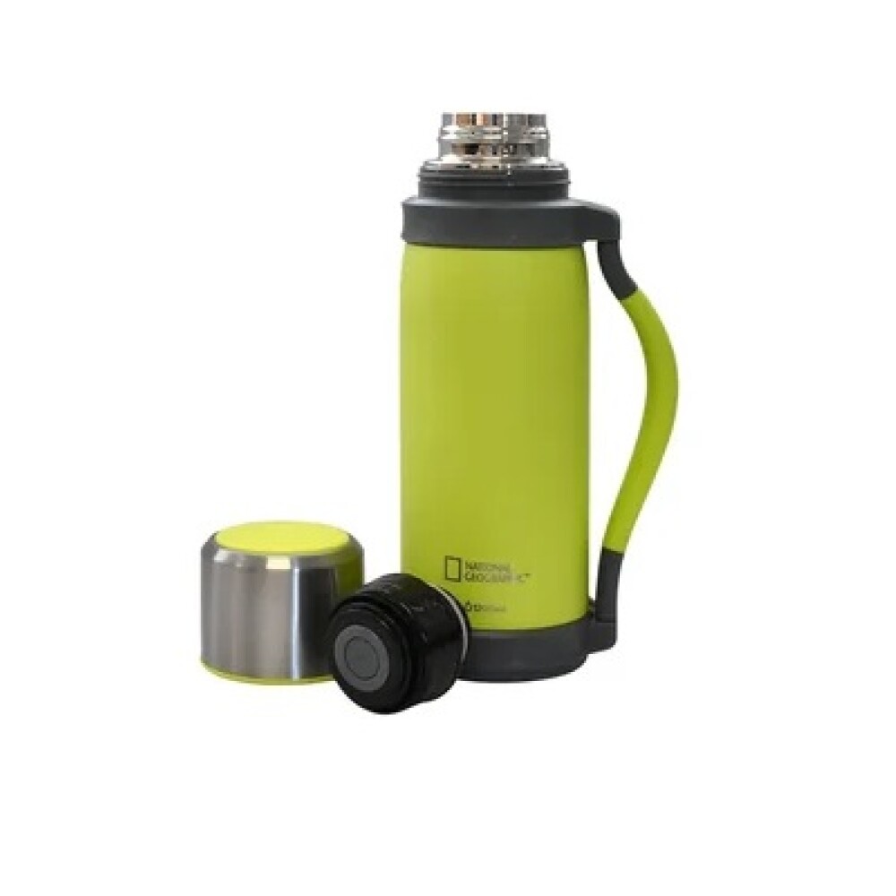 Termo National Geographic 1200ml Verde Mate / Amarillo TERMO NAT GEO 1200ML VERDE MATE/AMARILLO