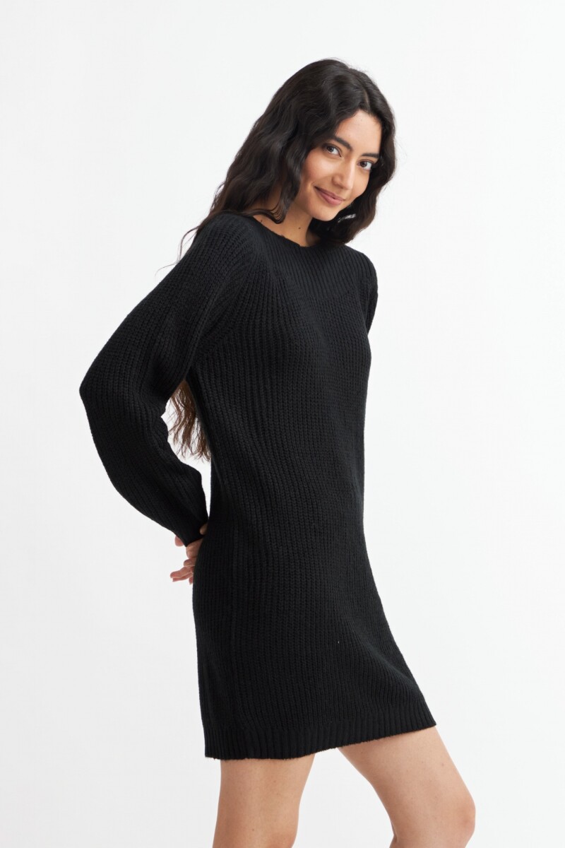 Vestido m/l tejido NEGRO
