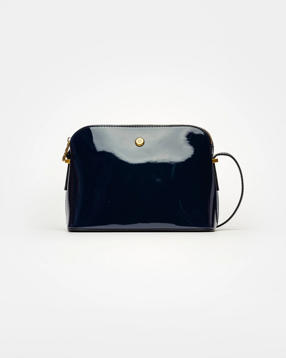 Bandolera Dyna en efecto charol Marine Blue