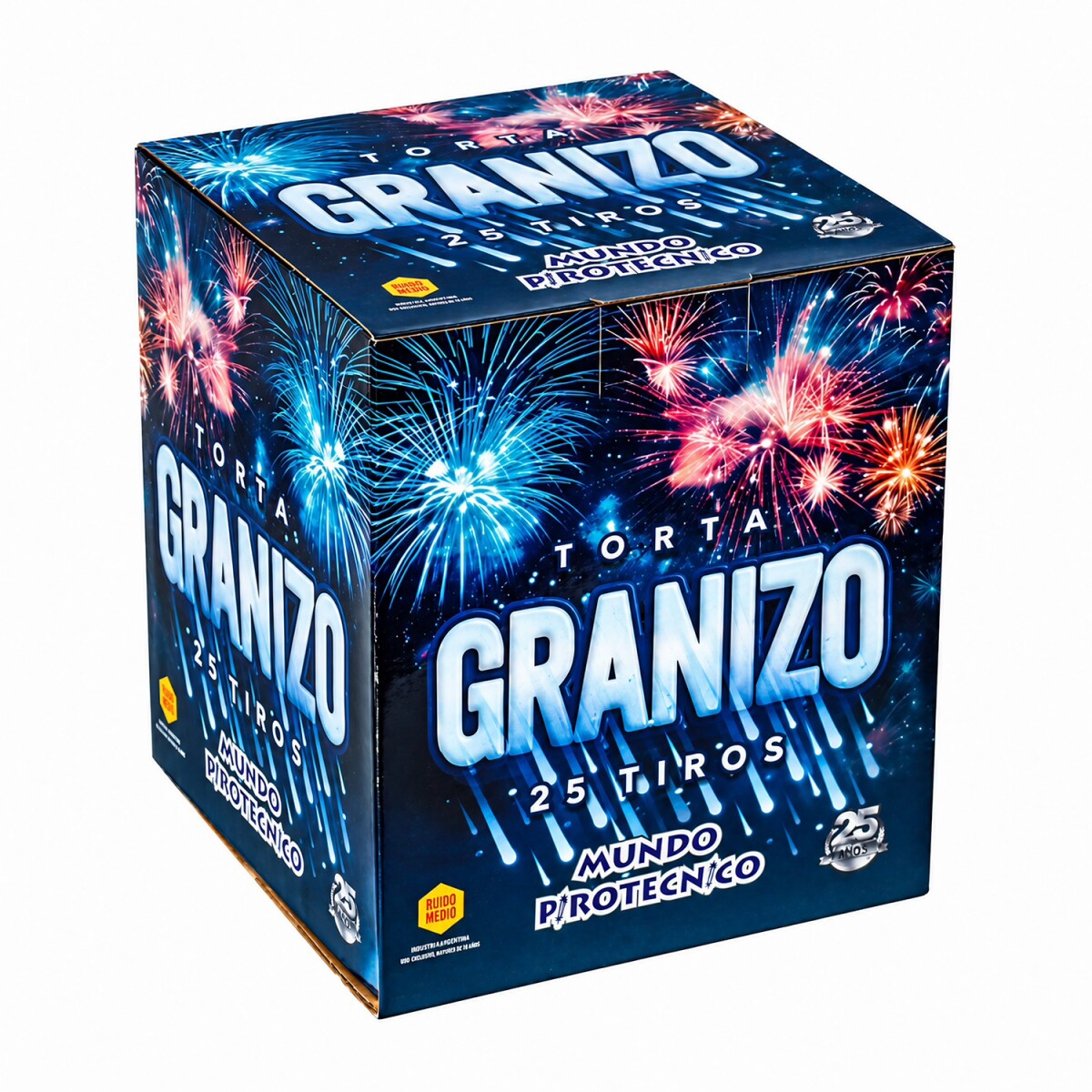 TORTA GRANIZO MUNDO PIROTECNICO 25 Tiros 