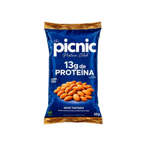 Maní Tostado con Sal +13 Proteína 35g Picnic Mani Tostado C/sal 35g Picnic