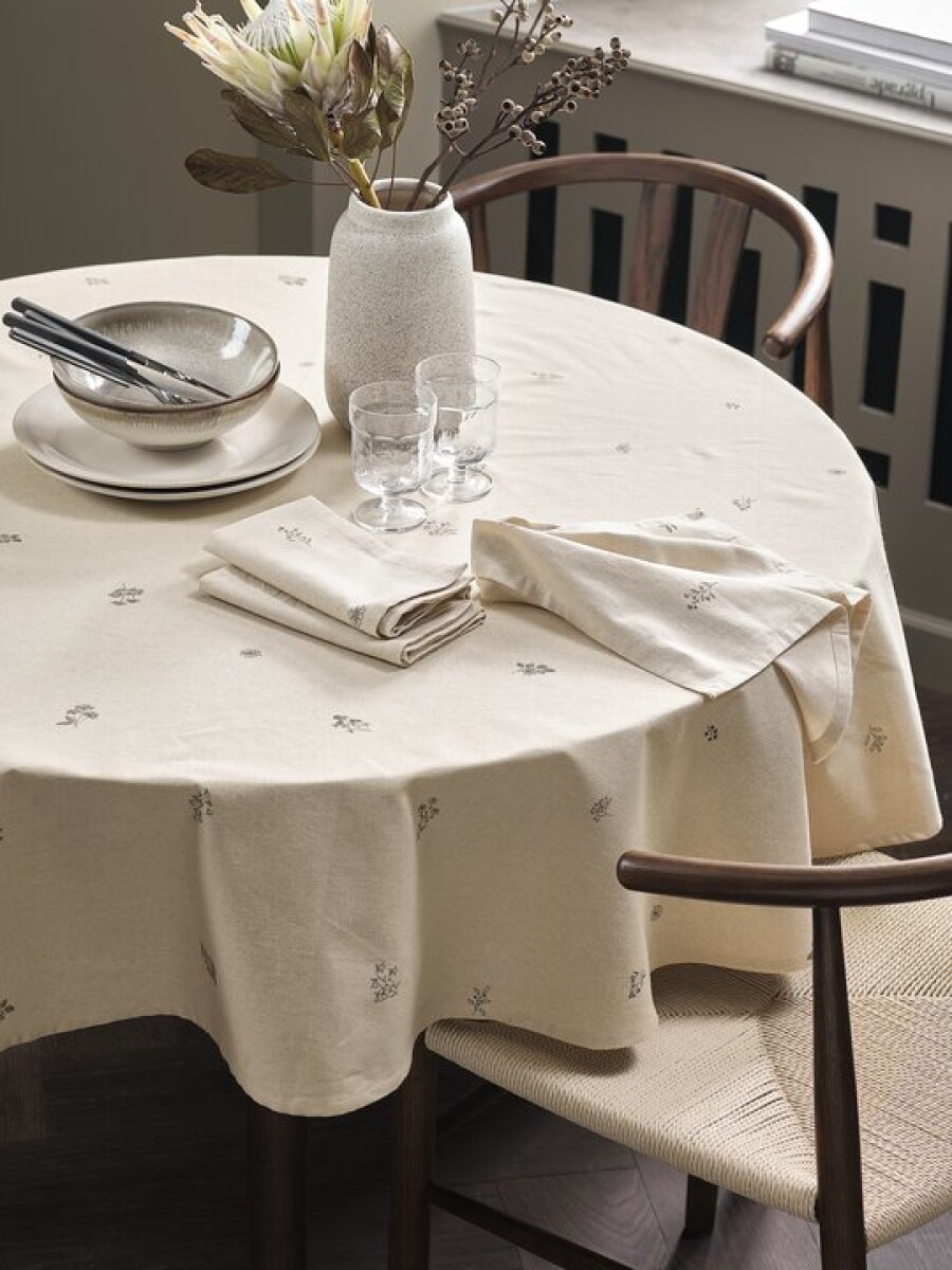 Mantel ENGFIOL Ø160 beige/gris 