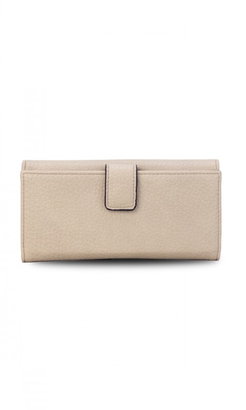 BILLETERA MIRANDA CREMA