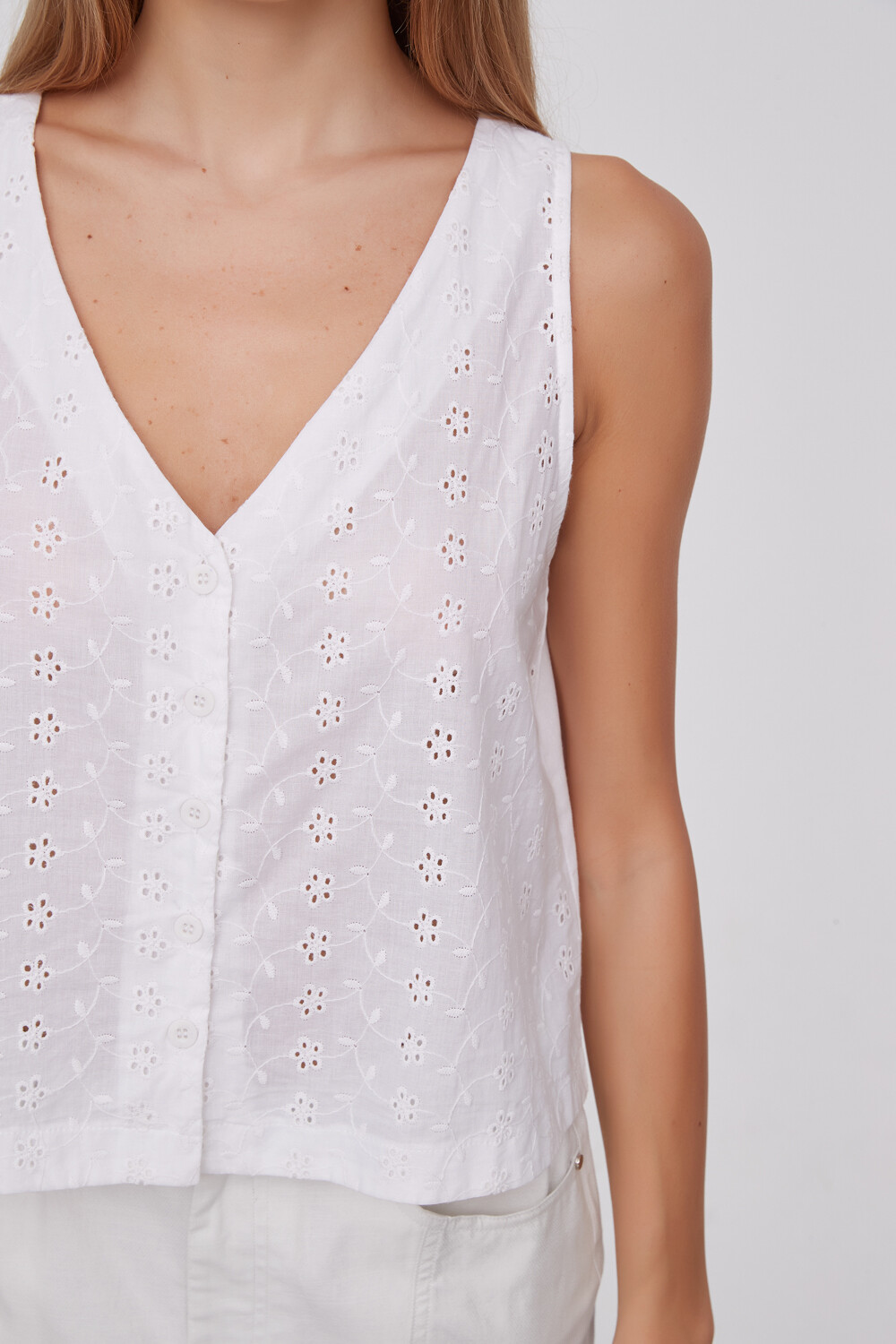 Musculosa Tasten Blanco