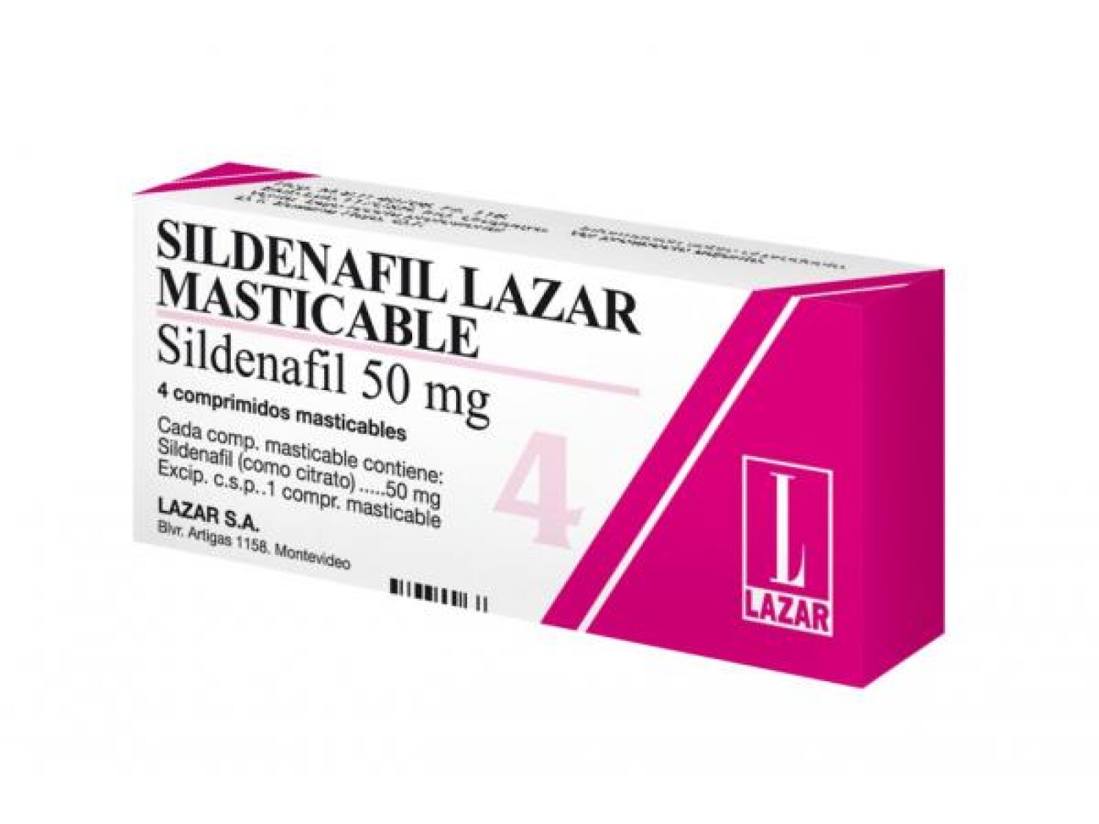Sildenafil Lazar 4 Comprimidos Masticables 