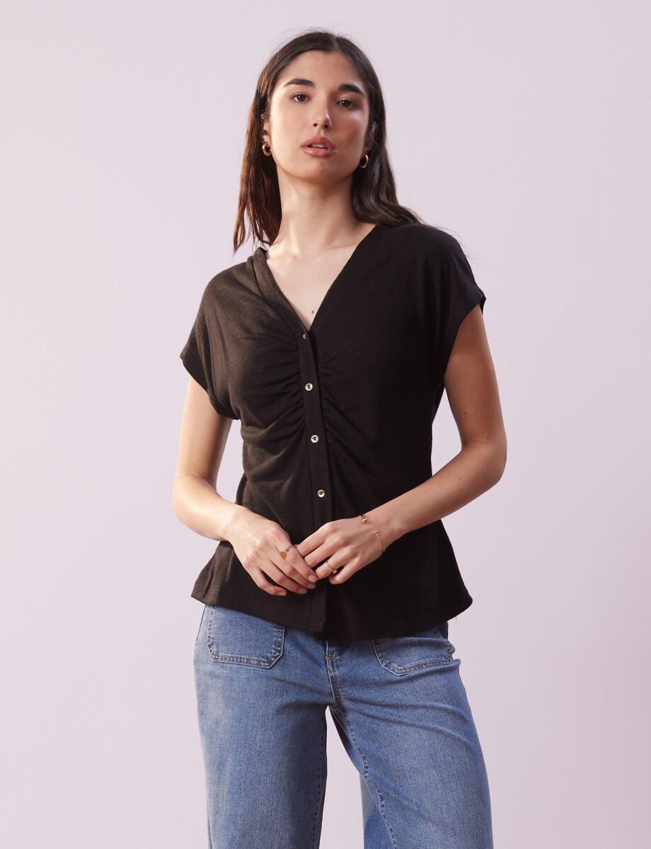 Remera Lino - Negro 
