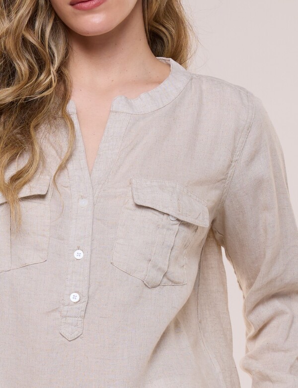 Blusa Lino BEIGE