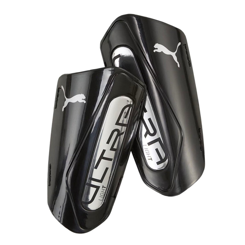 Canilleras Puma s Ultra Light Strap Negro - Plateado