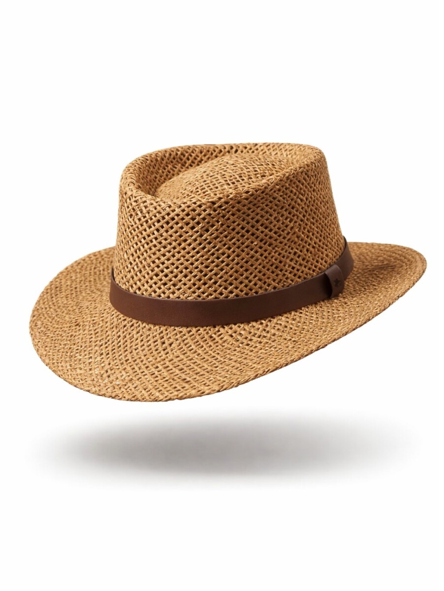 Sombrero Alga Marina 100% Fibra Natural - Marron 