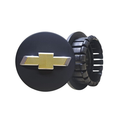 CENTRO DE LLANTA 58MM (NEGRO Y AMARILLO) Centro De Llanta 58mm (negro Y Amarillo)