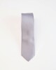 Corbata Microfibra Plateado Oscuro