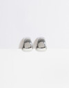 Aros Clips Metal Aros Gota Chunky - Plateado Rodio