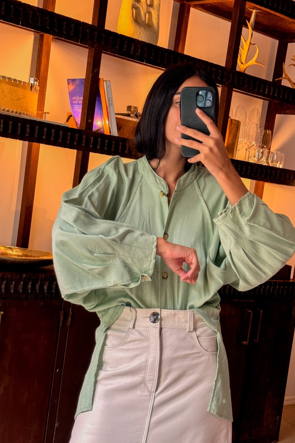 Camisa Fulera Verde Agua