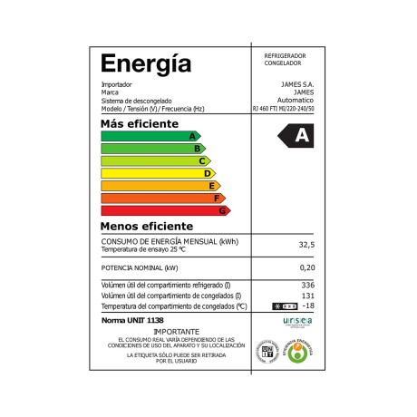 Heladera James RJ460FTI Mi Inverter French Door 001