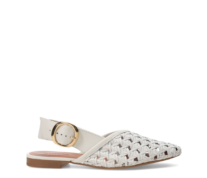 Zapatos de Mujer Bottero Tira Trasera Marfil