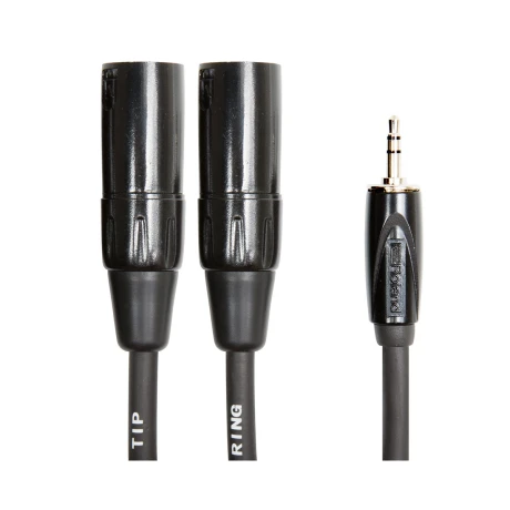 Cable Adaptador Roland Rcc3352 3.5mm To 2xxlr M 1mts Cable Adaptador Roland Rcc3352 3.5mm To 2xxlr M 1mts