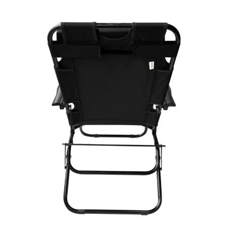 Silla playera Discovery plegable Negro