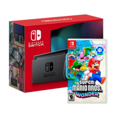 Nintendo Switch Neon + Mario Wonder