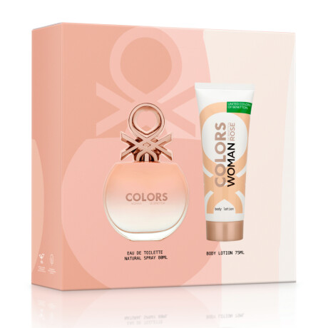 Cofre Benetton Colors Rose Perfume EDT 80ml + Body Lotion 75ml Cofre Benetton Colors Rose Perfume EDT 80ml + Body Lotion 75ml