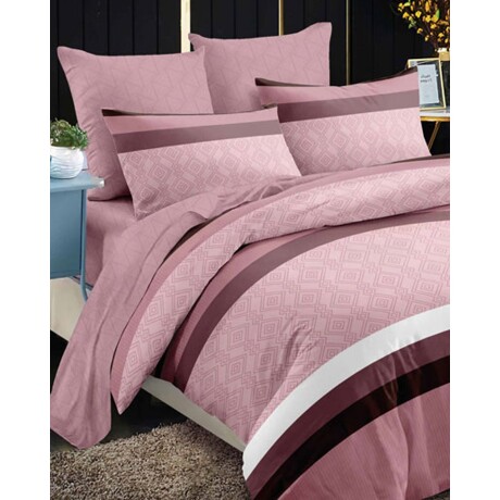 Juego de sábanas Cotton Flor Zyporah 2 plazas sommier 2.25 x 2.45mts 159