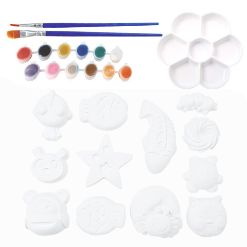 Kit de figuras de yeso para pintar DIY (OW472) Kit De Figuras De Yeso Para Pintar Diy (ow472)