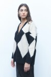 Cardigan rombos negro