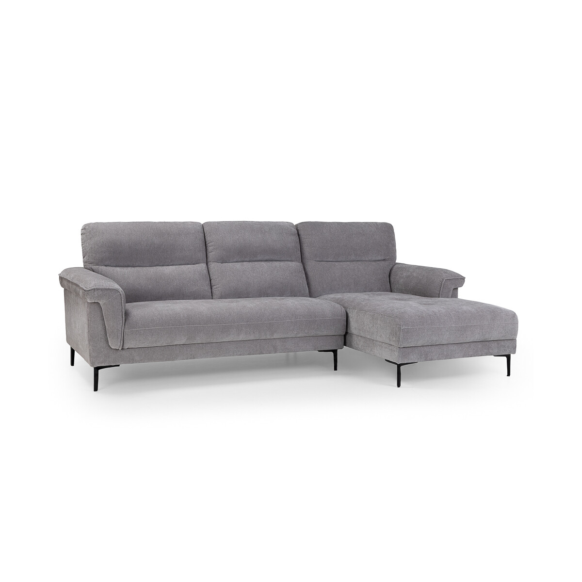 Rinconera Avalon - Tela Microfibra - Chaise Derecho - 6686-7 Gris 