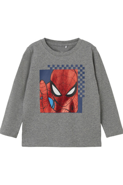 Camiseta Spider Man Manga Larga GREY MELANGE