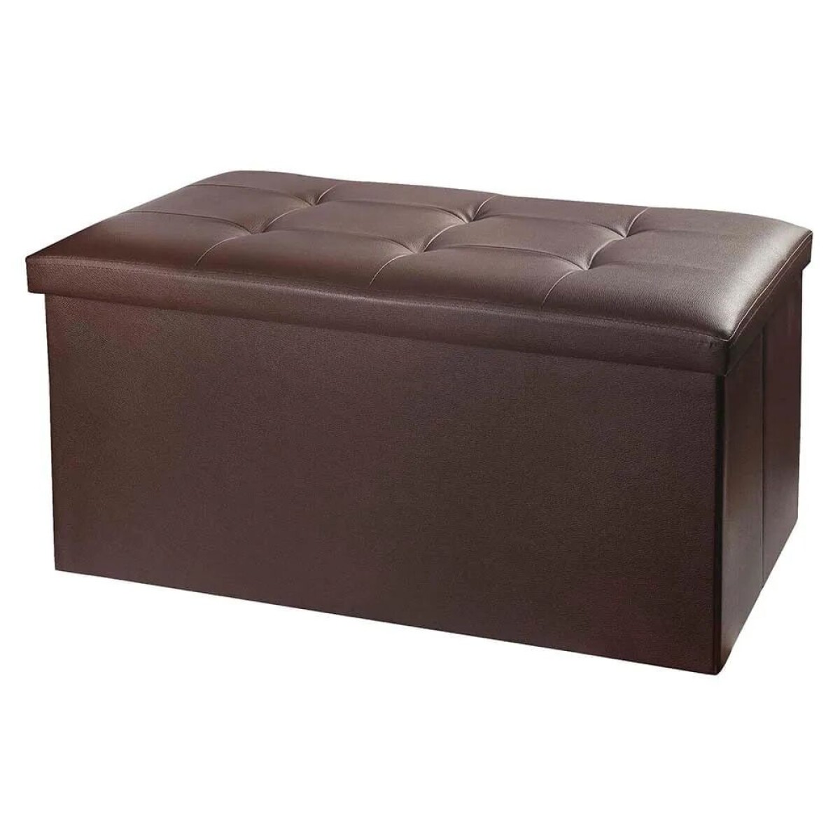 Puff Baul Houston Eco Cuero - Chocolate 