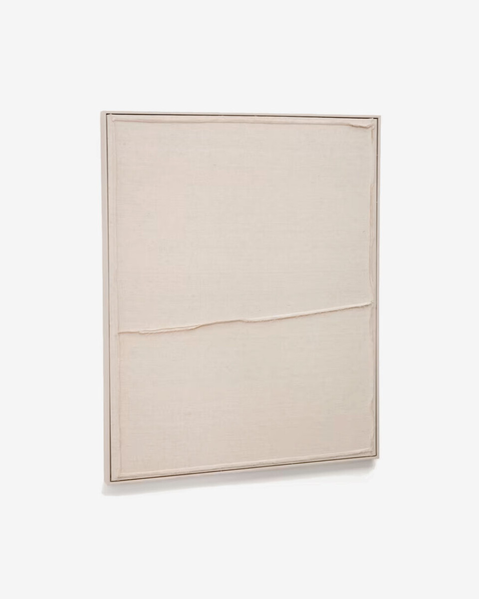 Cuadro Maha blanco con línea - horizontal 82 x 102 cm 