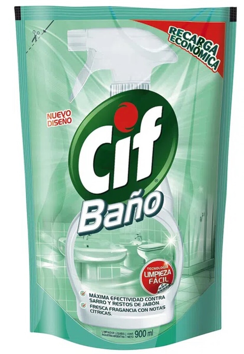 LIMPIADOR CIF 900 ML BAÑO DP LIMPIEZA DIARIA 
