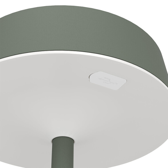 Lámpara de mesa verde solar-USB 3W 3 tonalidades EG3686