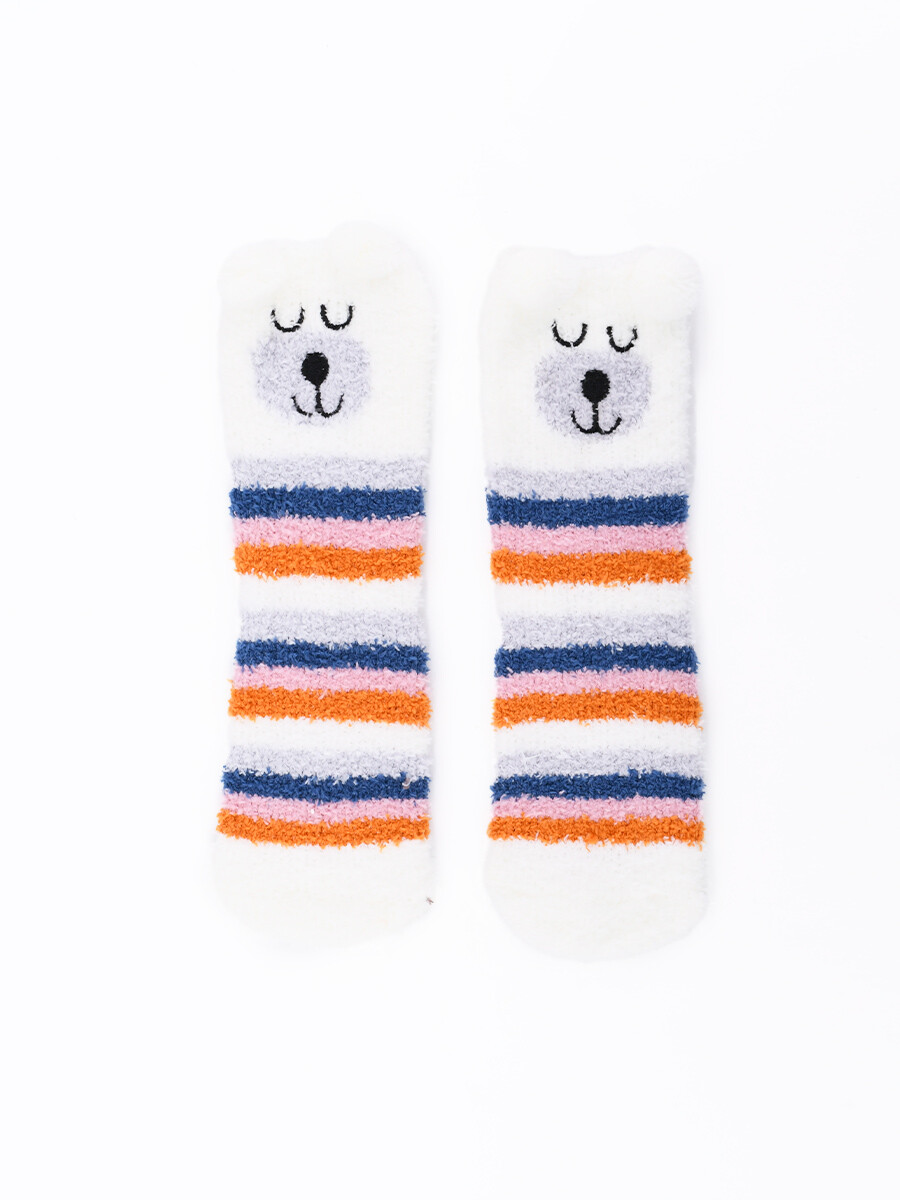 MEDIAS CHENILLE OSO - ESTAMPADO 1 