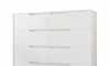 Comoda 8 Cajones - Doble Blanco