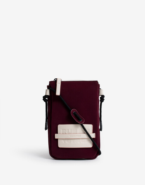 Marro chica varios Engomado Pouch Rue Du Voyage - Rojo Burdeaux