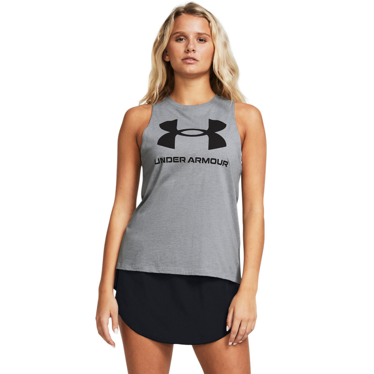 UA Logo Tank-PNK - GRY-035 