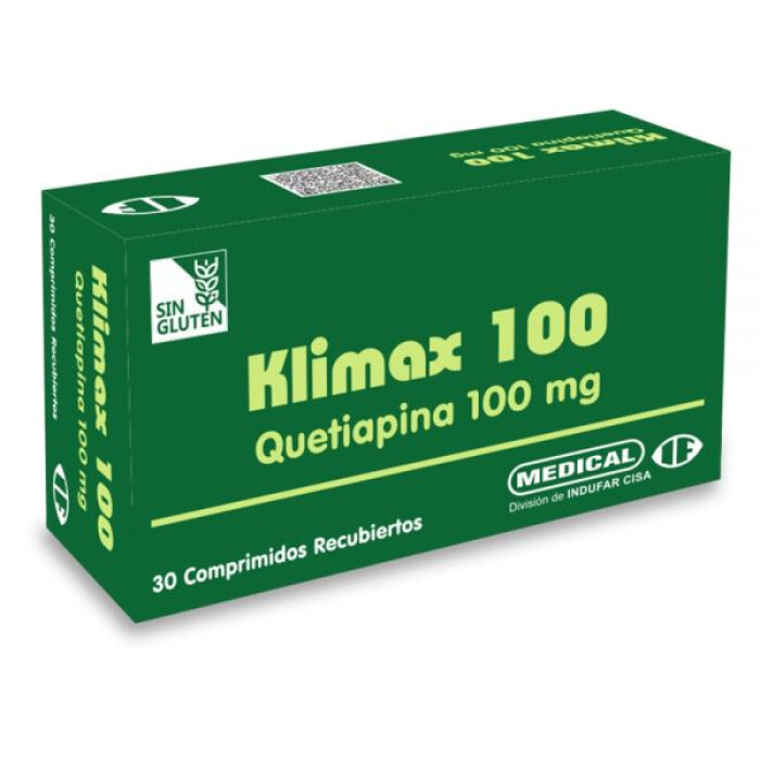 KLIMAX 100 QUETIAPINA CJ X 30 COMP. REC única