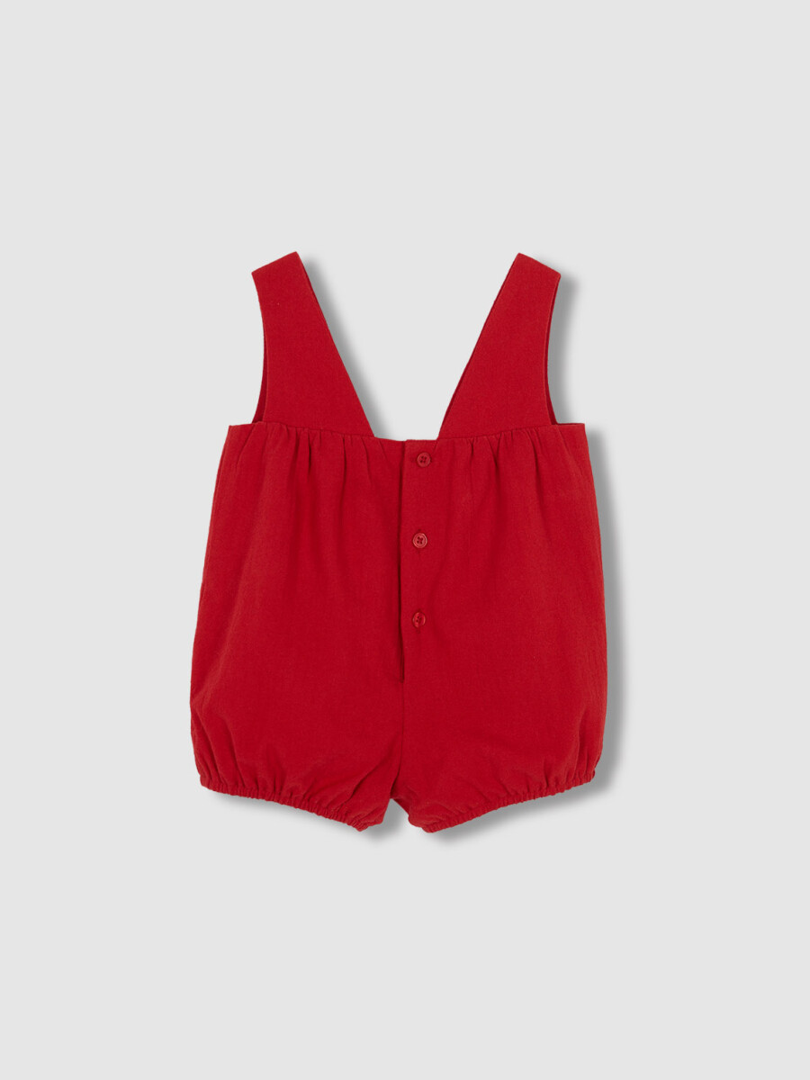 Peto Bombacho Con Bolsillos Rojo Oscuro