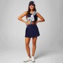 Falda Con Malla Hot Shot Pleated Skirt Classic Mini Mujer Deep Navy