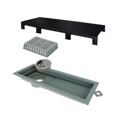 ELLEVE Receptaculo tapa ac inox negro mate 25cm Tiny Elleve Receptaculo Tapa Ac Inox Negro Mate 25cm Tiny